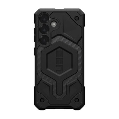 Samsung S25 UAG MONARCH PRO szilikon telefonvédő erős ütésállóság, MagSafe, FEKETE