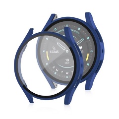 Samsung Watch 7 eSIM 40mm Gigapack Műanyag keret BUMPER, ütésállóság + kijelzővédő üveg, SÖTÉTKÉK