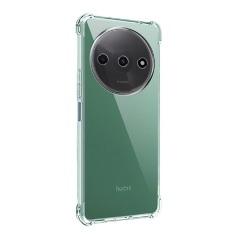 Redmi A3 4G Gigapack Szilikon telefonvédő ütésállóság, légpárnás sarok, ÁTLÁTSZÓ