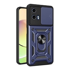 Motorola Moto E14 4G GIGAPACK Defender szilikon telefonvédő ütésállóság, kameravédő, SÖTÉTKÉK