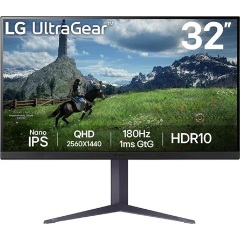 LG 32GS85Q-B UltraGear 31.5" NanoCell IPS LED gaming monitor fekete 180Hz G-Sync / FreeSync Premium