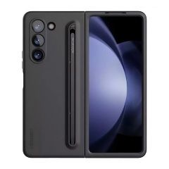 Samsung Z Fold5 5G NILLKIN FLEX PURE FOLD szilikon telefonvédő ultravékony, matt + érintőképernyő ceruza, FEKETE