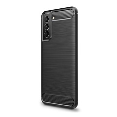 Samsung S22 5G Gigapack szilikon telefonvédő ütésállóság, karbon minta, FEKETE Samsung S22 5G Gigapack szilikon telefonvédő ütésállóság, karbon minta, FEKETE