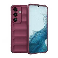 Samsung S24 5G Gigapack Szilikon telefonvédő ütésállóság, 3D, BORDÓ