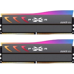 Silicon Power XPOWER Storm RGB 64GB 6000MT/s DDR5 memória CL30 Kit of 2 szürke RGB