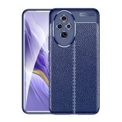 Honor 200 5G Gigapack Szilikon telefonvédő ütésállóság, varrás minta, SÖTÉTKÉK