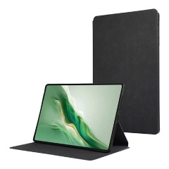 Honor MagicPad 2 GIGAPACK Tok álló, bőr hatású FLIP, asztali tartó, FEKETE
