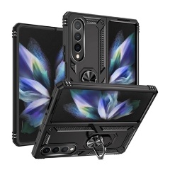 Samsung Z Fold4 5G Gigapack Defender szilikon telefonvédő ütésállóság, kameravédő, FEKETE