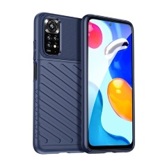 Redmi Note 11 4G Gigapack Szilikon telefonvédő ütésállóság, dombor minta, SÖTÉTKÉK Redmi Note 11 4G Gigapack Szilikon telefonvédő ütésállóság, dombor minta, SÖTÉTKÉK