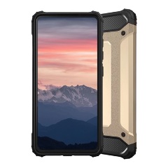 Samsung A02s Gigapack Defender szilikon telefonvédő ütésállóság, fémhatás, ARANY