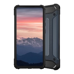 Samsung A42 5G Gigapack Defender szilikon telefonvédő ütésállóság, fémhatás, SÖTÉTKÉK