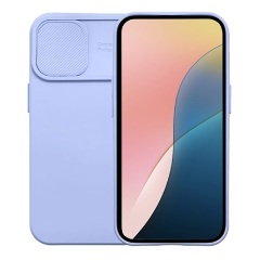 iPhone 15 Plus Gigapack szilikon telefonvédő matt, kameravédő, LILA
