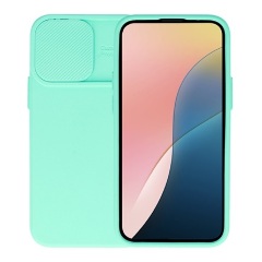 iPhone 15 Plus Gigapack szilikon telefonvédő matt, kameravédő, MENTAZÖLD