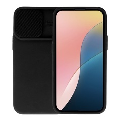 iPhone 14 Pro Max Gigapack szilikon telefonvédő matt, kameravédő, FEKETE