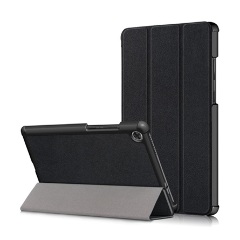 Lenovo Tab M8 Gigapack Tok álló, bőr hatású FLIP, asztali tartó, FEKETE