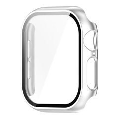 Apple Watch Series 10 42mm GIGAPACK Műanyag keret BUMPER, ütésállóság + kijelzővédő üveg, EZÜST
