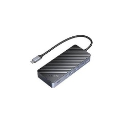 Orico OM28PR-G2-BK 8-port M.2 NVMe 100W USB-C dokkoló szürke