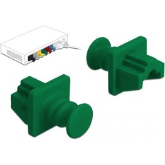 Delock Porvédő az RJ45 hüvely, 10 darab zöld