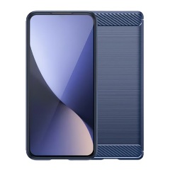iPhone 13 Pro Gigapack szilikon telefonvédő ütésállóság, karbon minta, SÖTÉTKÉK