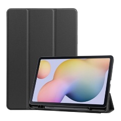 Samsung Tab S8 LTE Gigapack Tok álló, bőr hatású aktív FLIP, ceruza tartó, FEKETE