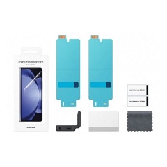 Samsung Z Fold5 5G SAMSUNG képernyővédő fólia 2db törlőkendő, külső kijelző + segédkeret, ÁTLÁTSZÓ