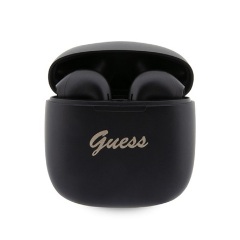 GUESS SCRIPT LOGO bluetooth fülhallgató SZTEREO v5.3, mikrofon + töltőtok, FEKETE