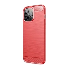 iPhone 13 Pro Max Gigapack szilikon telefonvédő ütésállóság, karbon minta, PIROS iPhone 13 Pro Max Gigapack szilikon telefonvédő ütésállóság, karbon minta, PIROS