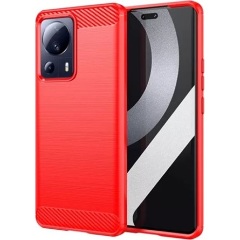 Xiaomi 13 Lite Gigapack szilikon telefonvédő ütésállóság, karbon minta, PIROS Xiaomi 13 Lite Gigapack szilikon telefonvédő ütésállóság, karbon minta, PIROS