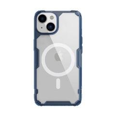 iPhone 14 Plus NILLKIN NATURE PRO MAGNETIC műanyag telefonvédő ütésállóság, MagSafe, SÖTÉTKÉK