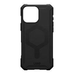iPhone 16 Pro Max UAG ESSENTIAL szilikon telefonvédő erős ütésállóság, MagSafe, FEKETE