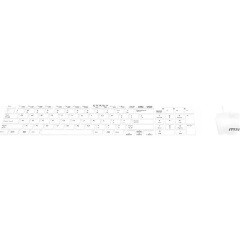MSI SK9626MW USB magyar membrán billentyűzet + egér fehér