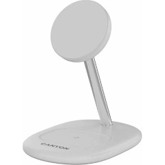 Canyon OnPower 205 15W univerzális vezeték nélküli töltő adapter fehér (Qi2)