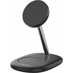 Canyon OnPower 205 15W univerzális vezeték nélküli töltő adapter fekete (Qi2)