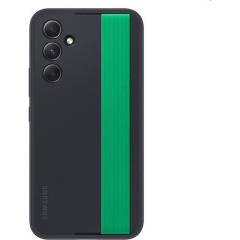 Samsung A54 5G SAMSUNG szilikon telefonvédő matt + kézpánt FEKETE