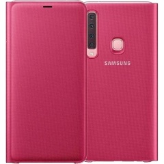 Samsung A9 (2018) SAMSUNG tok álló aktív FLIP, kártyazseb, RÓZSASZÍN