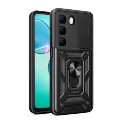 Infinix Hot 50 4G GIGAPACK Defender szilikon telefonvédő ütésállóság, kameravédő, FEKETE