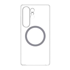 Samsung S25 Ultra Designed for SAMSUNG műanyag telefonvédő ütésállóság, Magsafe, ÁTLÁTSZÓ