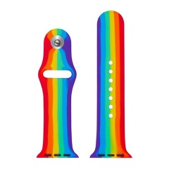 Apple Watch Series 10 46mm GIGAPACK Pótszíj egyedi méret, szivárvány, SZÍNES