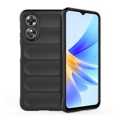 Oppo A17 Gigapack szilikon telefonvédő ütésállóság, 3D, FEKETE