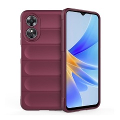 Oppo A17 Gigapack szilikon telefonvédő ütésállóság, 3D, BORDÓ