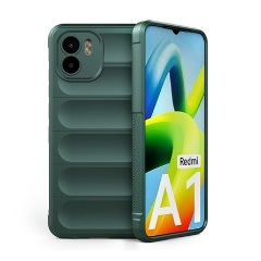 Redmi A2 Gigapack Szilikon telefonvédő ütésállóság, 3D, SÖTÉTZÖLD