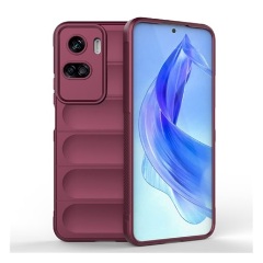 Honor 90 Lite 5G Gigapack szilikon telefonvédő ütésállóság, 3D, BORDÓ
