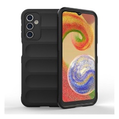 Samsung A14 4G Gigapack Szilikon telefonvédő ütésállóság, 3D, FEKETE