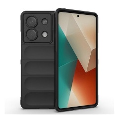 Redmi Note 13 5G Gigapack Szilikon telefonvédő ütésállóság, 3D, FEKETE