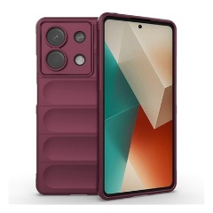 Redmi Note 13 5G Gigapack Szilikon telefonvédő ütésállóság, 3D, BORDÓ