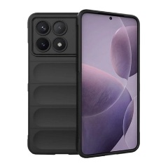 Xiaomi Poco F6 Pro 4G Gigapack Szilikon telefonvédő ütésállóság, 3D, FEKETE Xiaomi Poco F6 Pro 4G Gigapack Szilikon telefonvédő ütésállóság, 3D, FEKETE