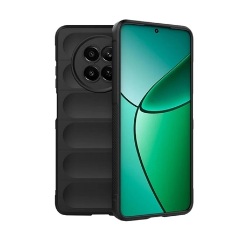 Realme 12x 5G Gigapack Szilikon telefonvédő ütésállóság, 3D, FEKETE