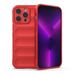 iPhone 14 Pro Gigapack szilikon telefonvédő ütésállóság, 3D, PIROS