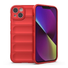 iPhone 14 Plus Gigapack szilikon telefonvédő ütésállóság, 3D, PIROS