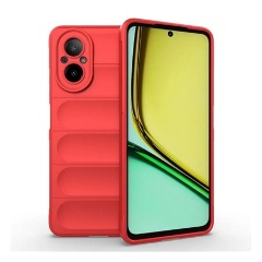 Realme C67 4G Gigapack Szilikon telefonvédő ütésállóság, 3D, PIROS